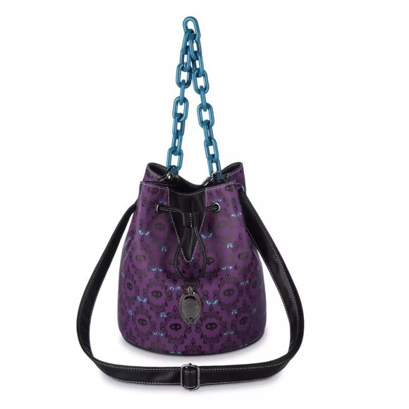 Loungefly Disney Haunted Mansion Bucket Crossbody Bag Glow in Dark NWT​